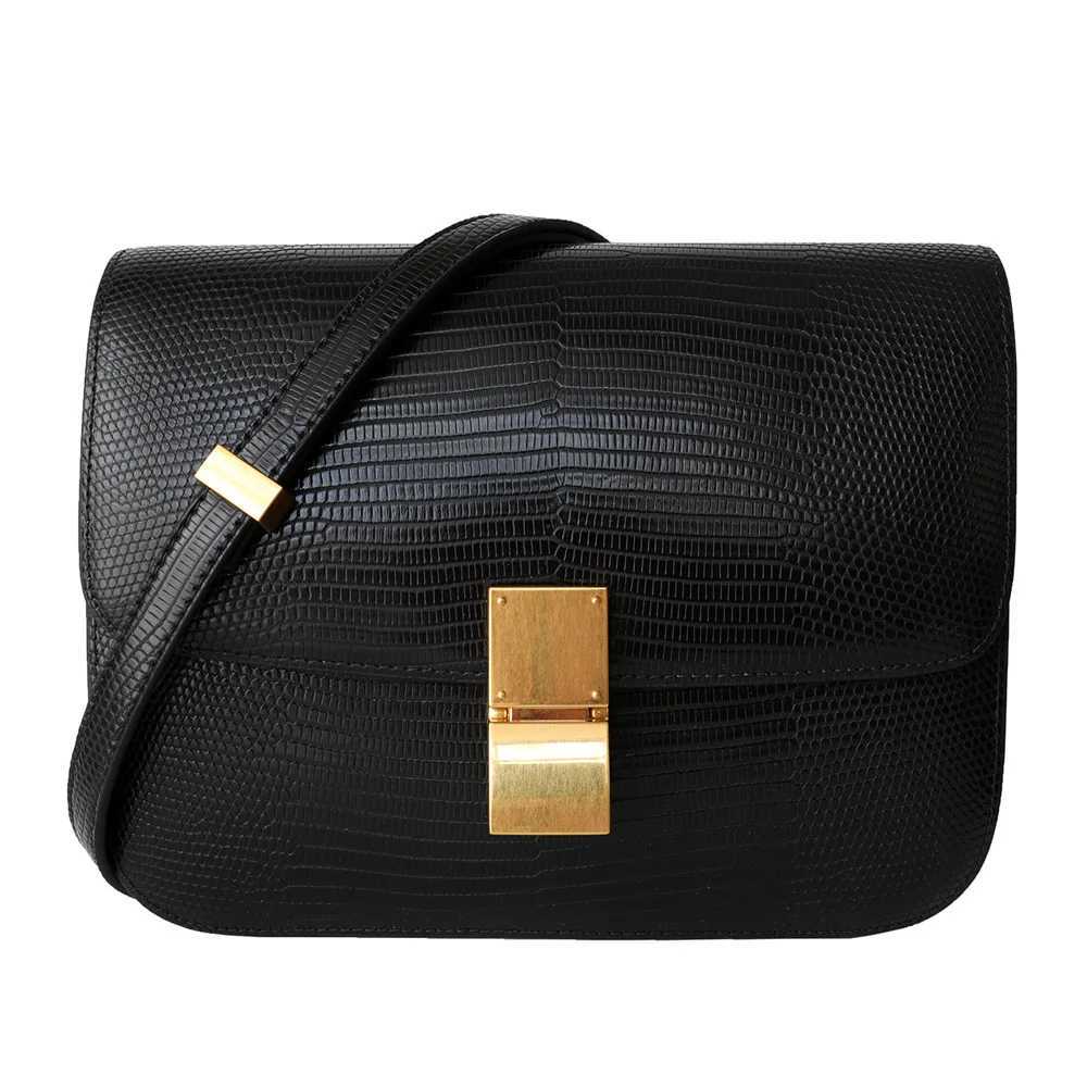 UBELLIN new lizard pattern box tofu bag womens leather shoulder messenger portable luxury small square bag womens fashion trend Y250315