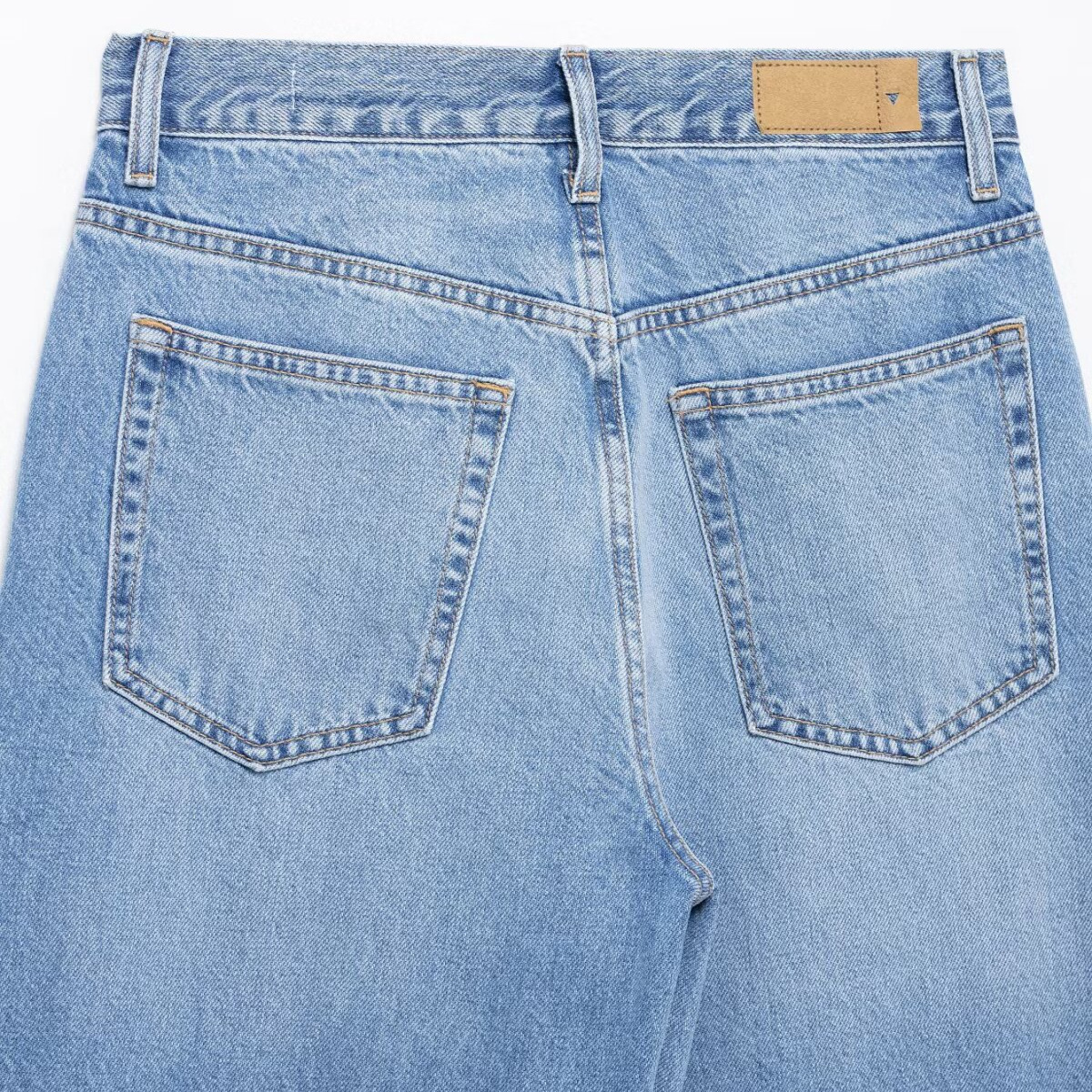 2025 Spring New Product Style Fashionable And Casual Loose Conical Legs Curved Silhouette High Waist Jeans Pants
