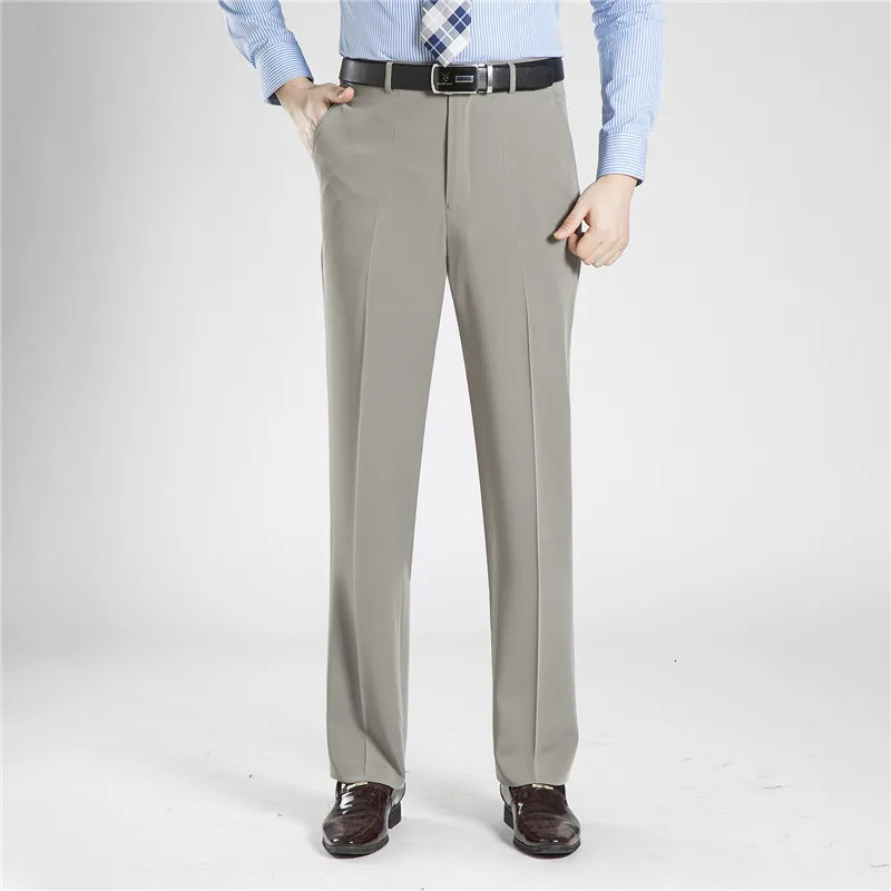 ICPANS Business Mens Trouser Official Summer Set Office Cotton Pants Straight Loose Dress Size 40 42 44 250313