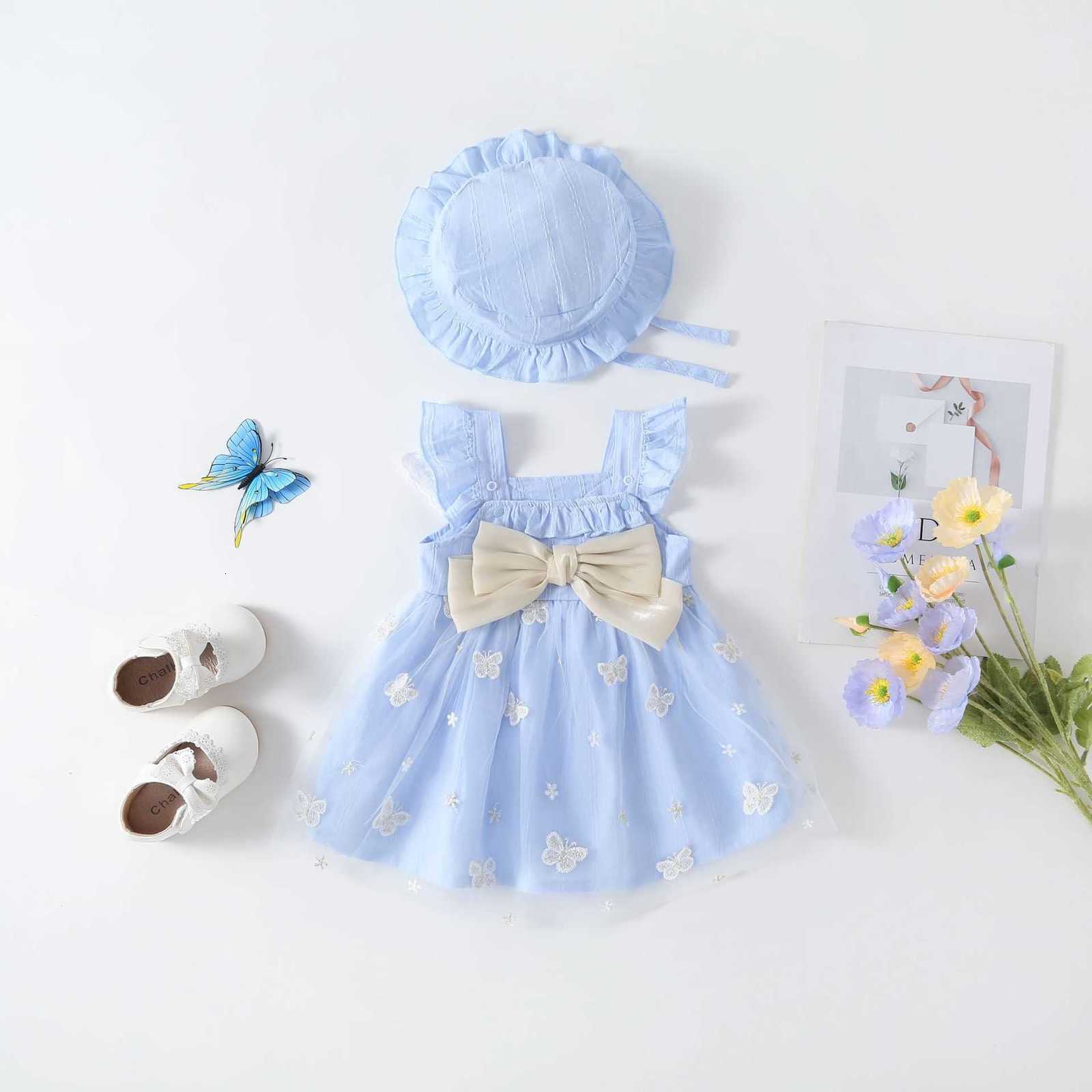 Girl's Dresses Girls' Dress 2024 Spring and Summer New Baby Girl Countryside Style Dress Baby Children's Princess Dress