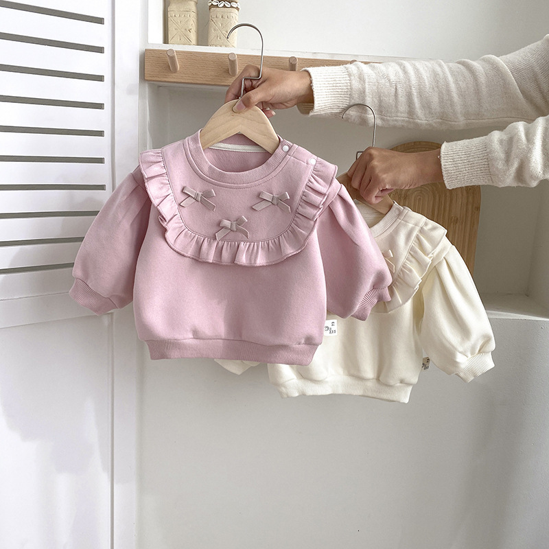 Ddmyshoesvip Baby Hoodies Baby Clothes Female Babies Little Girls And Autumn Seasons One Year Old Fashion Spring Style Western Style Tops