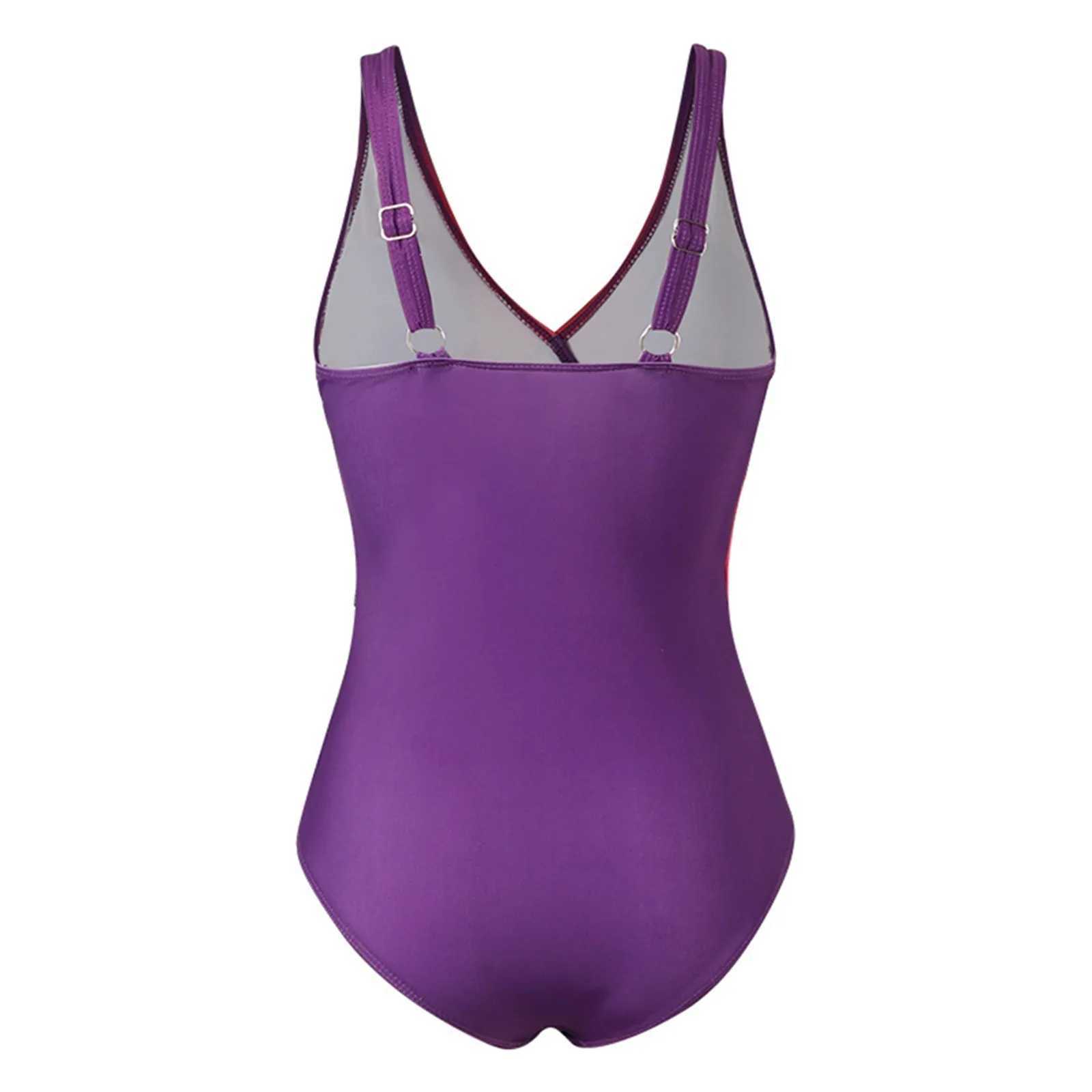 Integrated swimsuit womens sports swimsuit sports swimsuit open beach swimsuit rainbow gradient beach swimsuitXJ250315