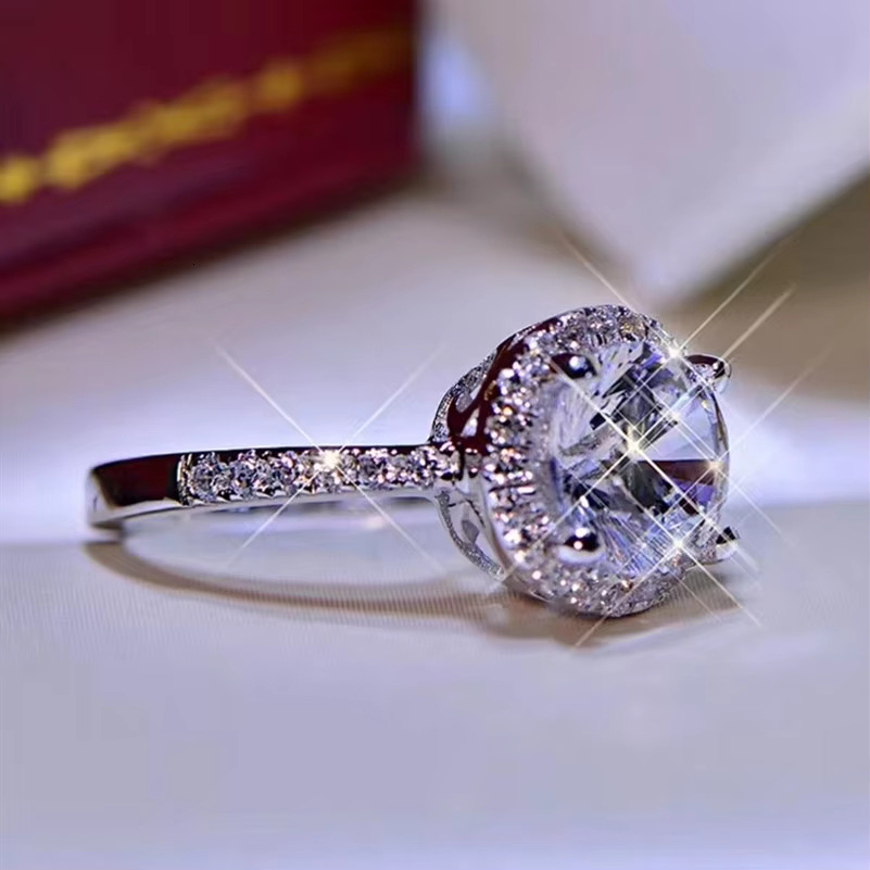 Custom Fine Jewelry Lab Grwon Real Diamond Ring GRA Certified Brilliant Cut Diamond Ring Twisted Band Ring for Women