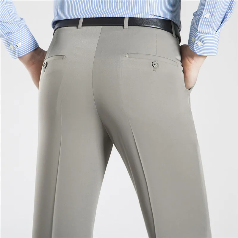 ICPANS Business Mens Trouser Official Summer Set Office Cotton Pants Straight Loose Dress Size 40 42 44 250313