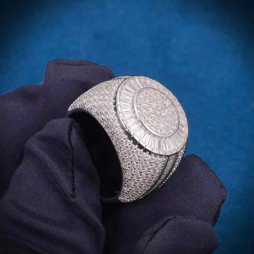 Luxury Hip Diamond Rings Lab Grown Street Rapper Fashion Statement Rings for Fine Jewelry Collections at Best Prices