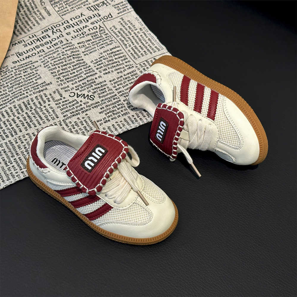 Athletic Outdoor Girls board shoes Spring and Autumn new style childrens flip tongue moral training shoes Boys casual sports shoes Childrens shoes 36 