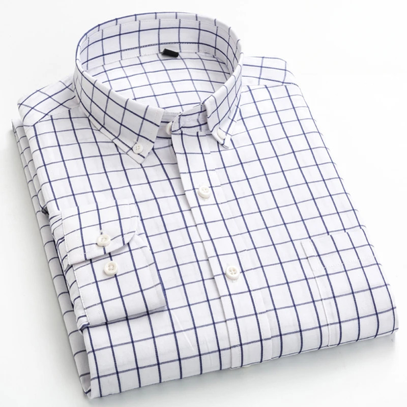 ly printed 100% pure cotton long sleeved shirt suitable for men slim fit plain weave shirt thin flat grain top fashionable and elegant office wear 250