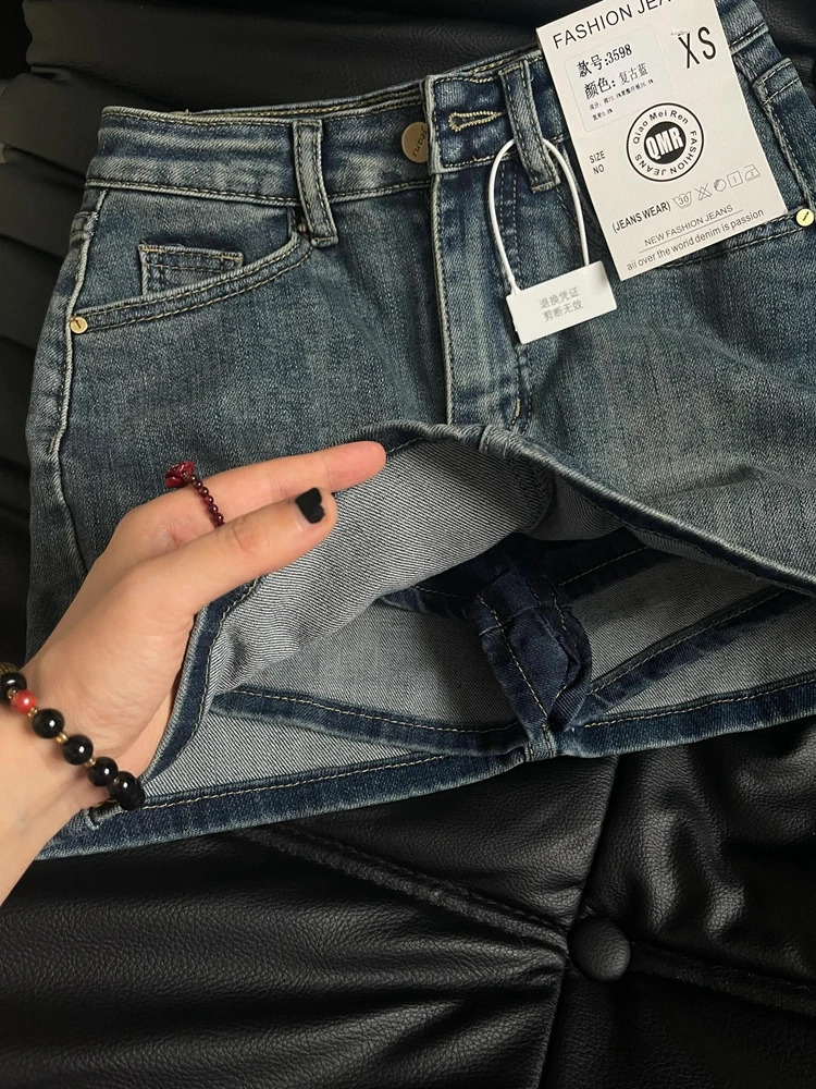 Womens Blue Aline Denim Skirt Y2k Jean Shorts Skirts Harajuku 90s Vintage Mini Cowboy 2000s Fashion Clothes Summer 250310
