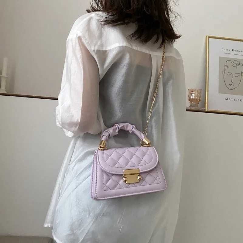 Womens Classic Fashion Handbag Small Square Chain Cross Body Bag Womens Handbag Y250315