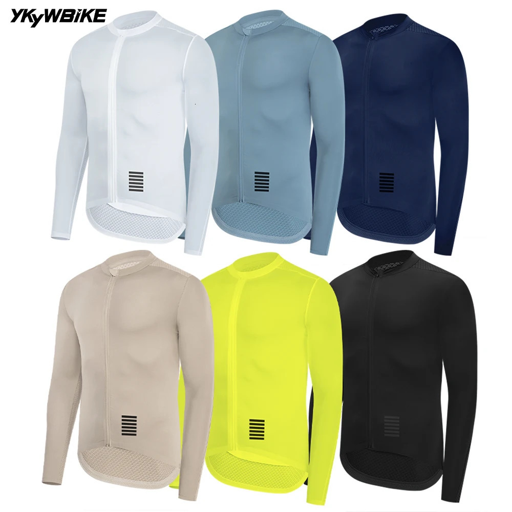 YKYWBIKE Mens Cycling Jersey Long Sleeve Summer Spring Bicycle Long Jersey Road Bike Clothing Pro Team bicycle cycling clothes 250314