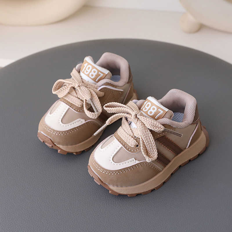 Athletic Outdoor Girls shoes 2025 Spring and Autumn new style walking shoes childrens casual shoes waterproof leather surface mens treasure Forrest sY