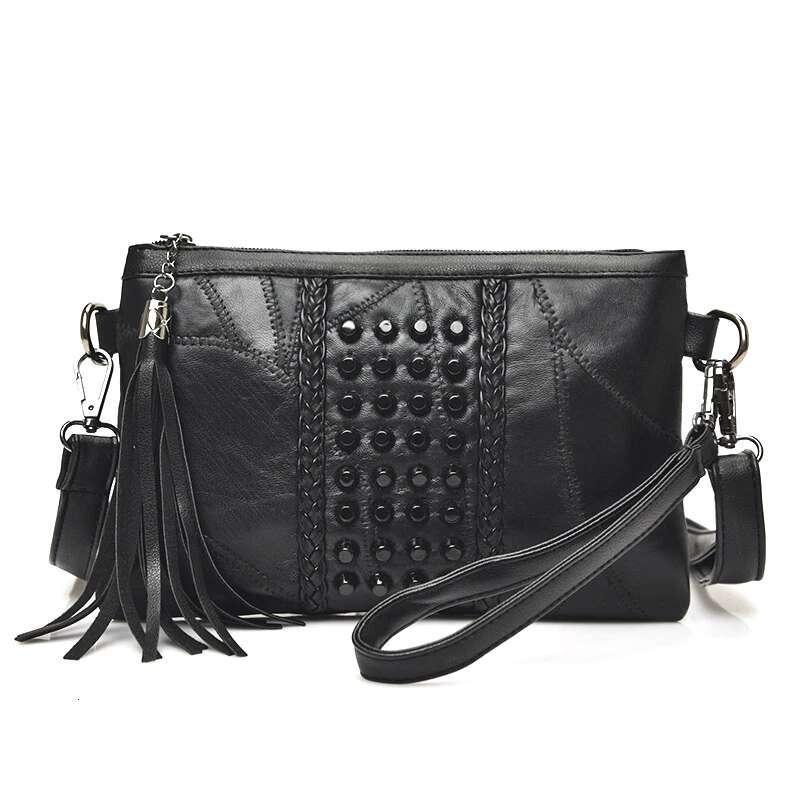 2025 New Tassel Women's Bag Designer Fashion Tassel Handbag Leather Women's Crossbody Bag Women's Bundle