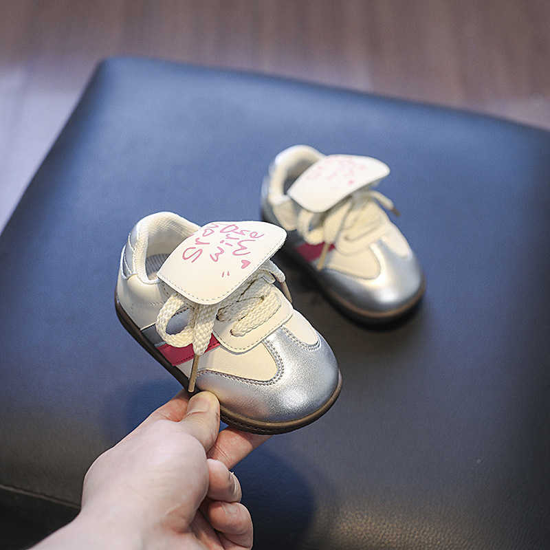 Athletic Outdoor Spring baby puff shoes for boys and girls Korean version comfortable German training shoes fashionable and versatile ugly and cute ca