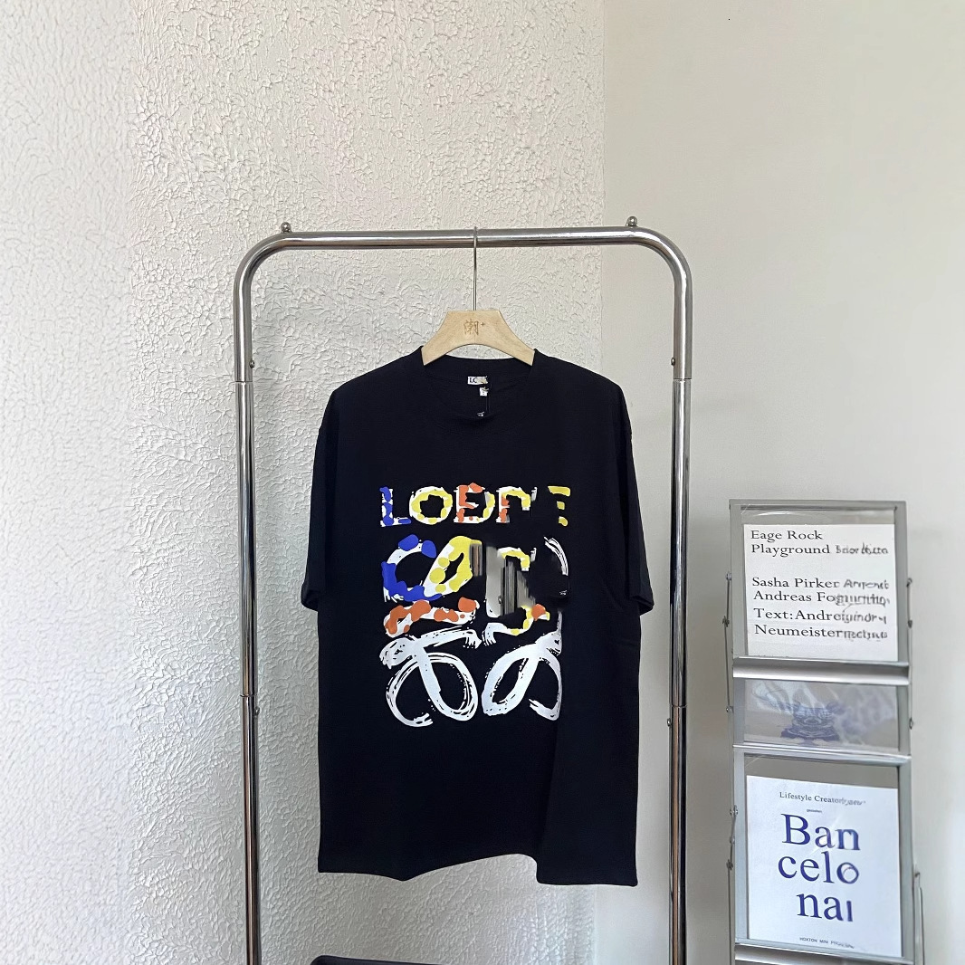 2025 New Luojia Correct Version Good Quality Cotton 260G Round Neck Short T-Shirt Men's Summer Trend Brand Half Sleeve Loose
