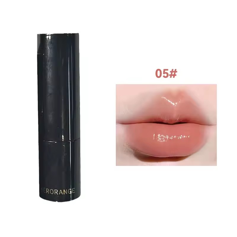 HERORANGE~ Low Saturation Light Lipstick Multi-purpose Stick Moisturizing White Natural Holding Mirror lipstick