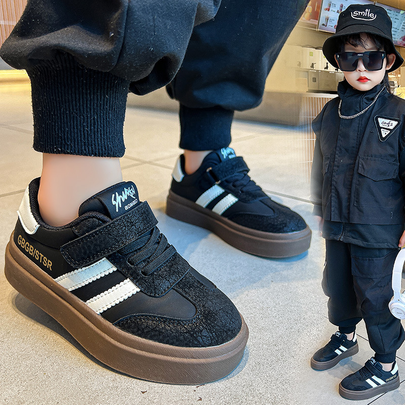 Designer Kids Shoes Toddler Sneakers Children Skateboarding Shoe Black White Grey Color Infant Boys Girls Baby Athletic Outdoor Trainers Size US10C-US