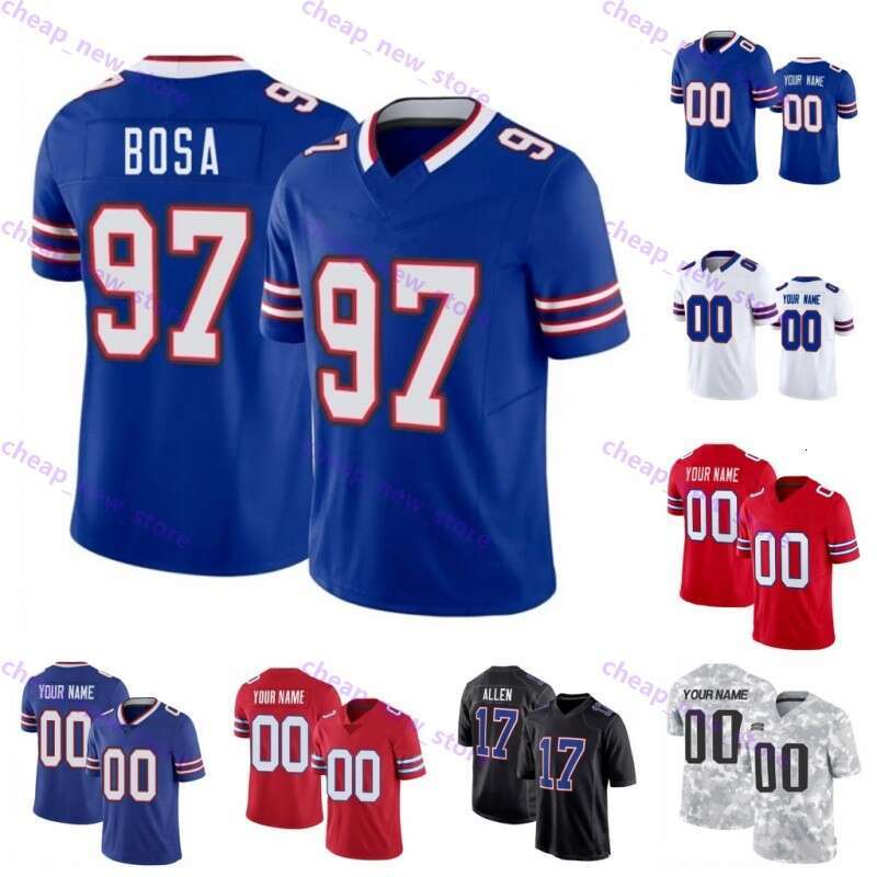 Joey Bosa Amari Cooper Football Jersey Josh Allen Dalton Kincaid Keon Coleman Dawson Knox Dion Dawkins James Cook Khalil Shakir Cole Bishop Curtis Samuel