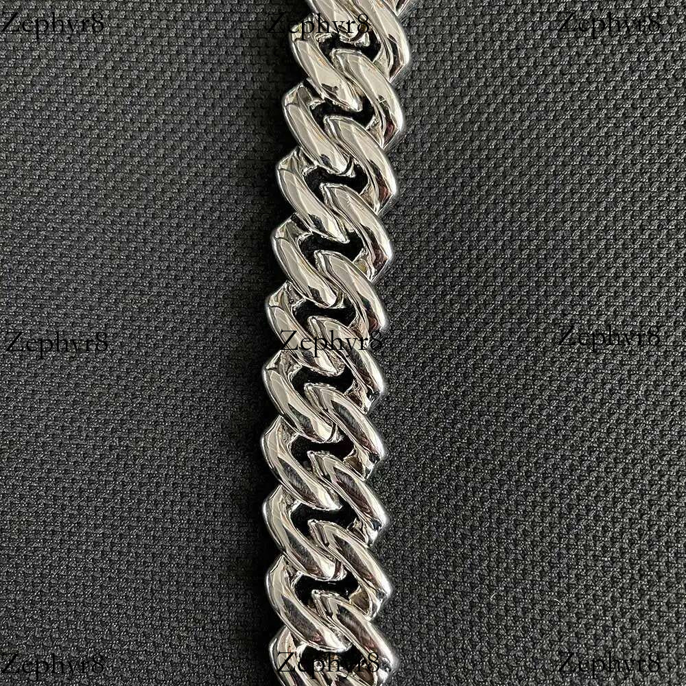 Custom 25MM S Sterg Sier Hip Hop Moissanite k Chain Thick Miami VVS Cuban Necklace For Men
