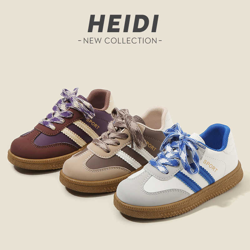 Athletic Outdoor Childrens moral training shoes 2025 Spring and Autumn boys sports shoes casual board shoes girls white shoes soft soled baby Forrest 