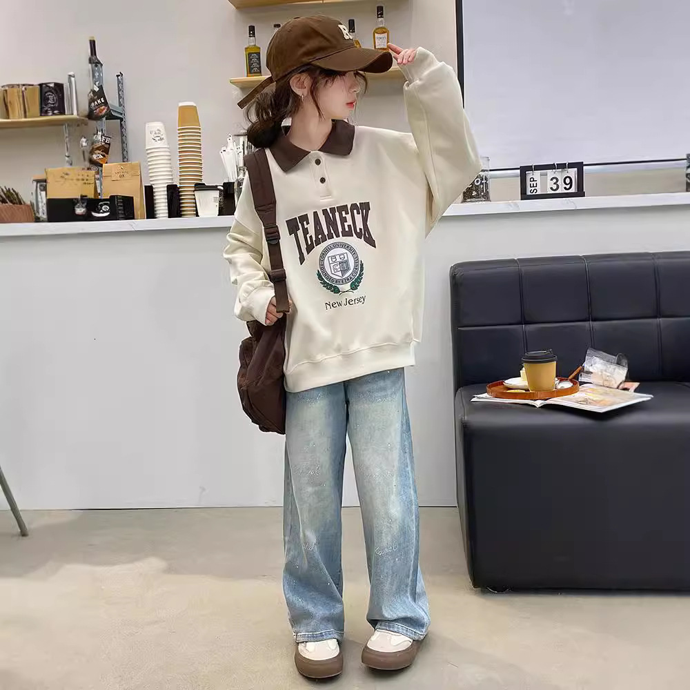 Ddmyshoesvip Girls Hoodie New Adult Women S Clothing Children S Early Polo Shirt Girls Spring And Autumn Collection Top