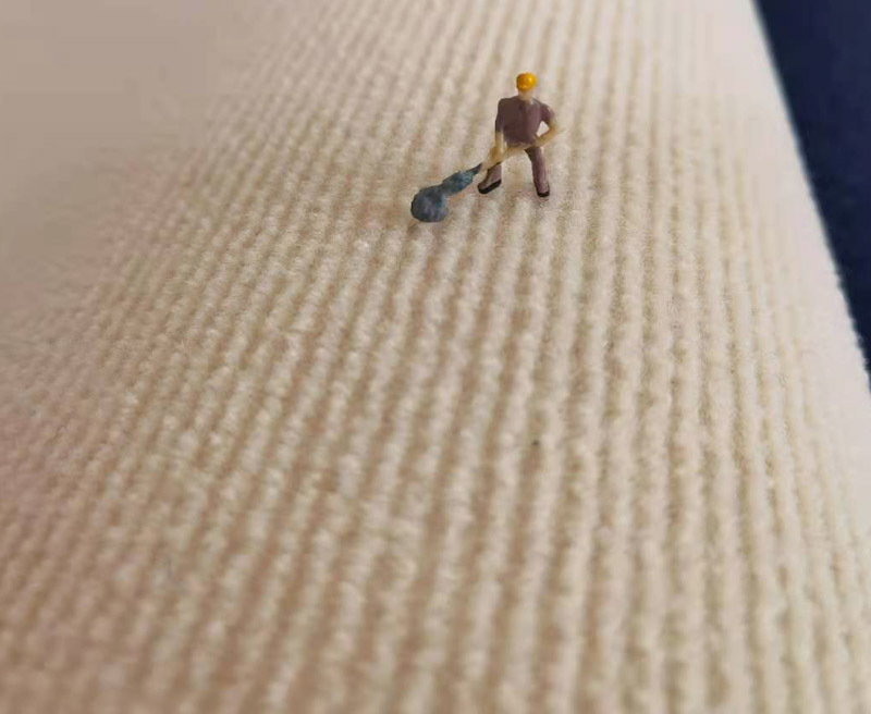 Bedroom Room Full Paving Commercial Office Live Room Bedside Ins Style Photo Carpet Beige Full Paving