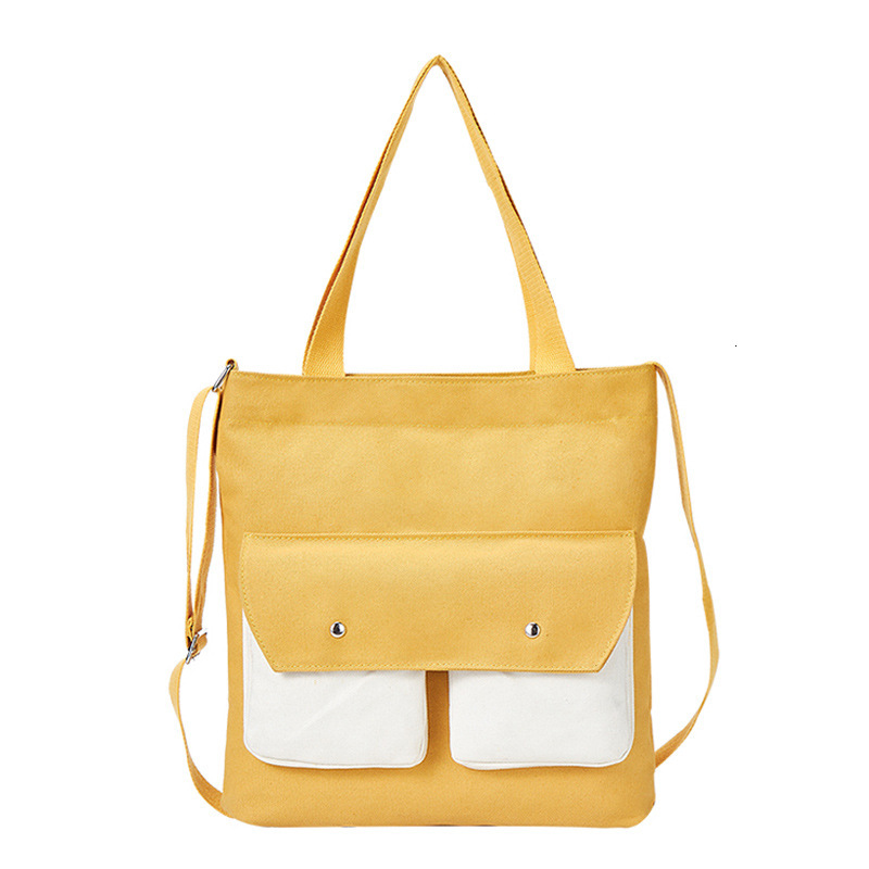 backpack Japanese and Korean version of canvas female student shoulder crossbody artistic style cloth bag, handbag designer bag
