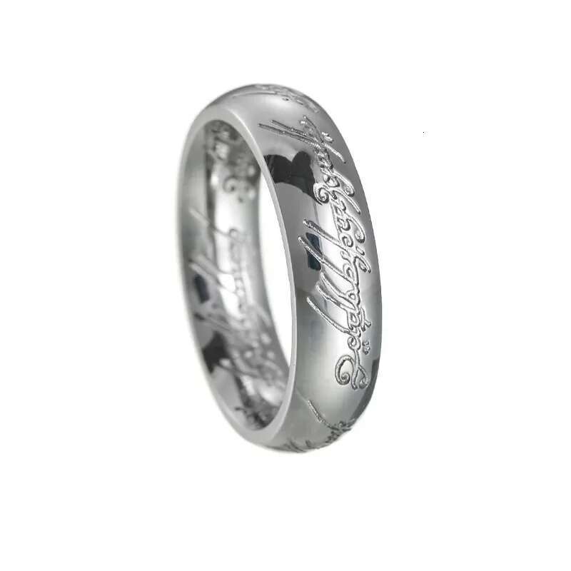 European American Popular Stainless Lord of The Rings Men's and Women's Non Fading Titanium Steel Trendy Jewelry
