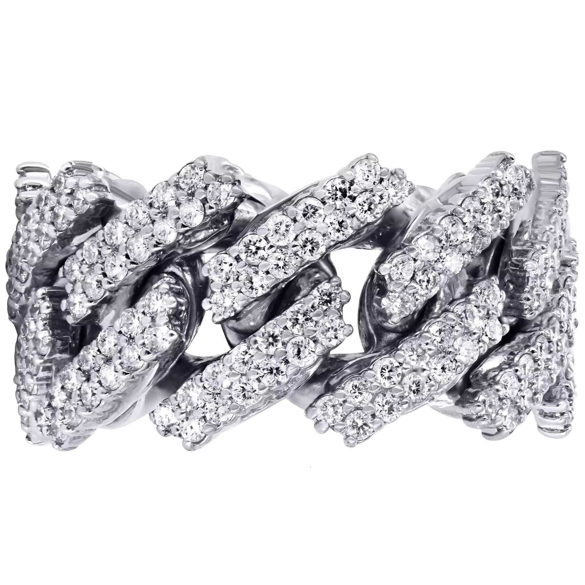 VVS Moissanite sterling silver ring gold-plated men's and women's high-end jewelry wedding test passed