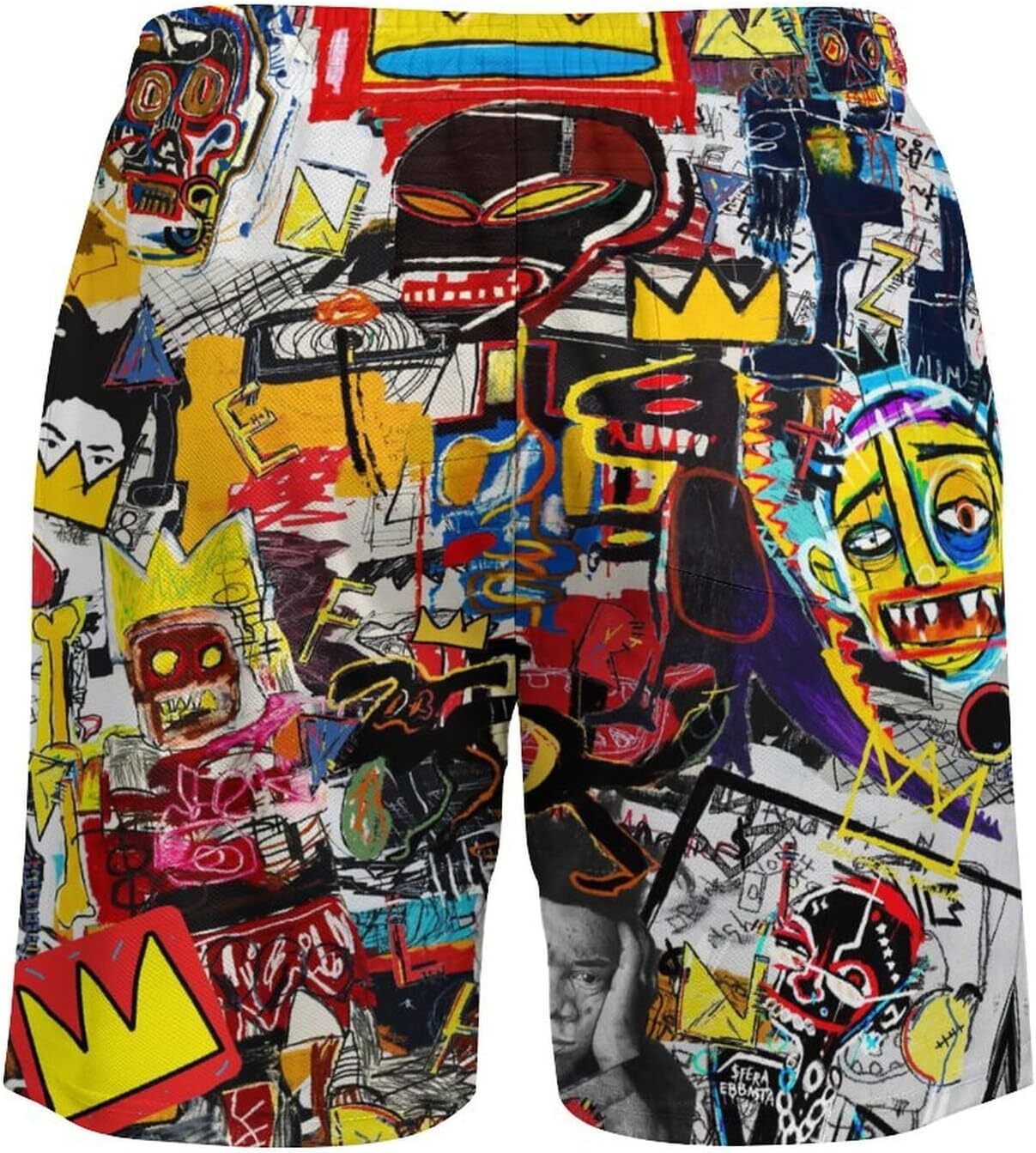 Mens Swim Trunks with Compression Swimwear 3D Printed Drawstring Beach Short printing printing