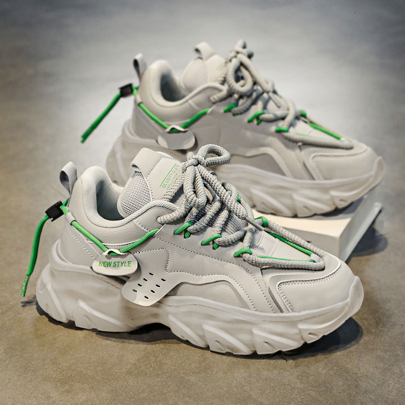 Designer Shoes Men Thick Bottom Sneakers Youth Fashion Breathable Casual Sport Shoes