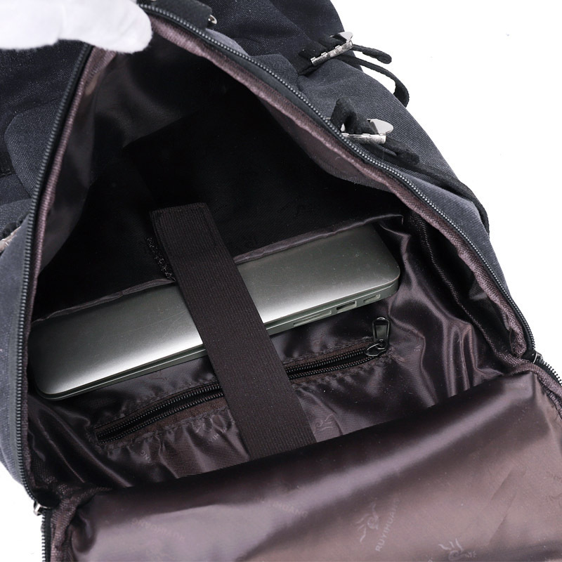 Fashionable backpack bag, large capacity men's outdoor travel sports backpack, trendy canvas student designer bag
