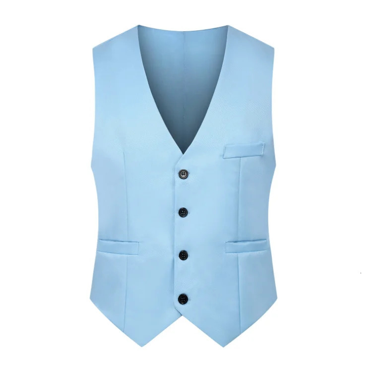 M-5XL Mens Suit Vest Summer Slim Fit Waist Solid Tank Top Business Leisure Party Bar Banquet Dress 250310
