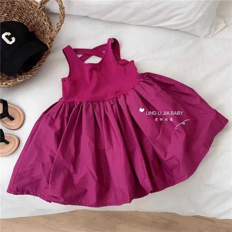 Girl's Dresses Ningli children's clothing, girls' backless little black dress, girls' Korean flower bud dress, children's flu
