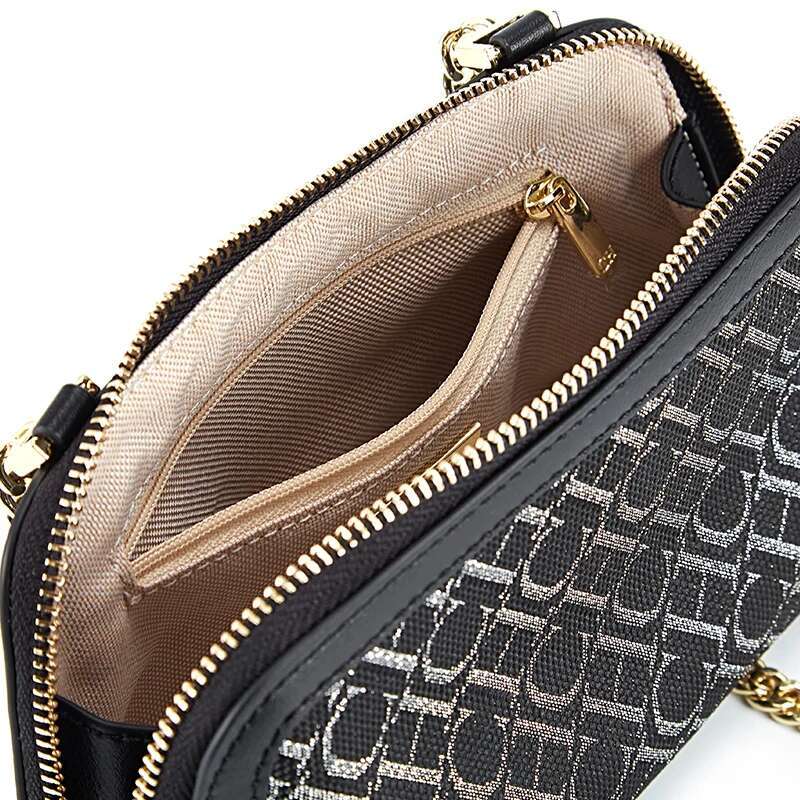 Retro Design Fashion Ladies Bag Chain Shoulder Strap Stamping Letter Printing Women Elegant Slanting Crossbody