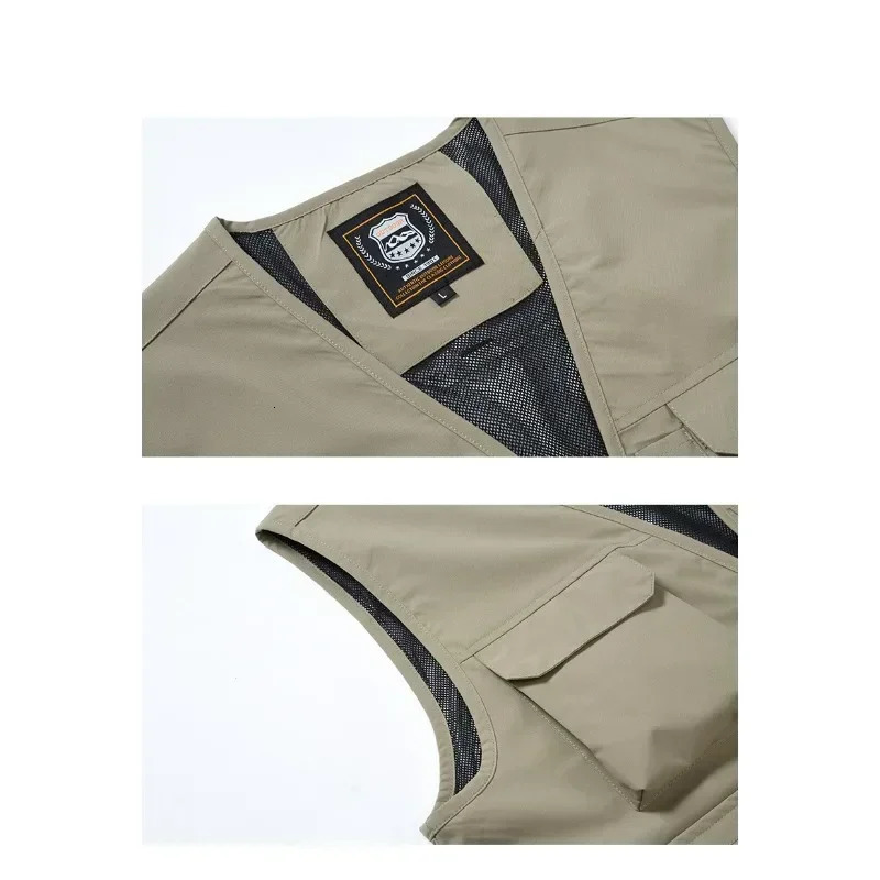 Summer Multi-pack Overalls Vest Casual Waterproof Director s Reporter Media Vest 250310