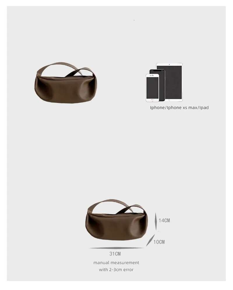 Pleated Crossbody Dumpg Genuine Leather Wide Shoulder Strap Cloud Underarm Package Hobos Bag For Women
