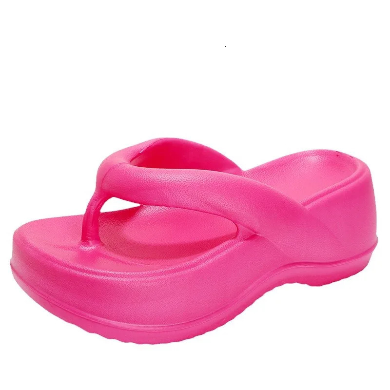 Eyriphy Platform Flip Flops Summer Thick Bottom Women Sandals Outdoor Beach Slippers Bathroom Home Shoes Comfort Soft Sole Slide 250314