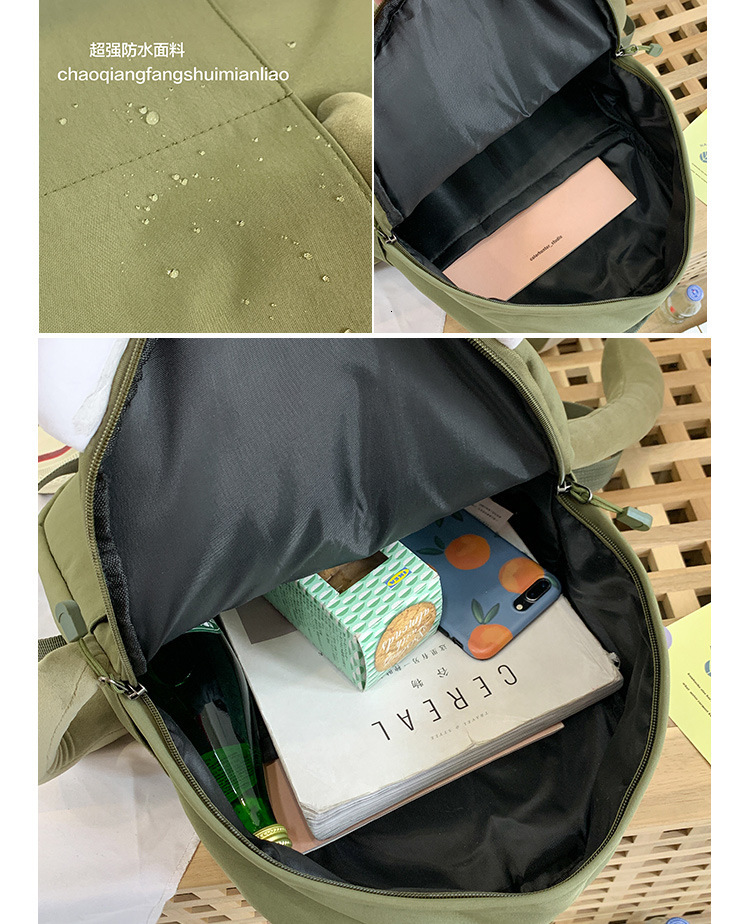 designer bag College style, niche, funny cute, ugly, cute little frog cartoon personality, internet celebrity backpack, trendy and cool backpack
