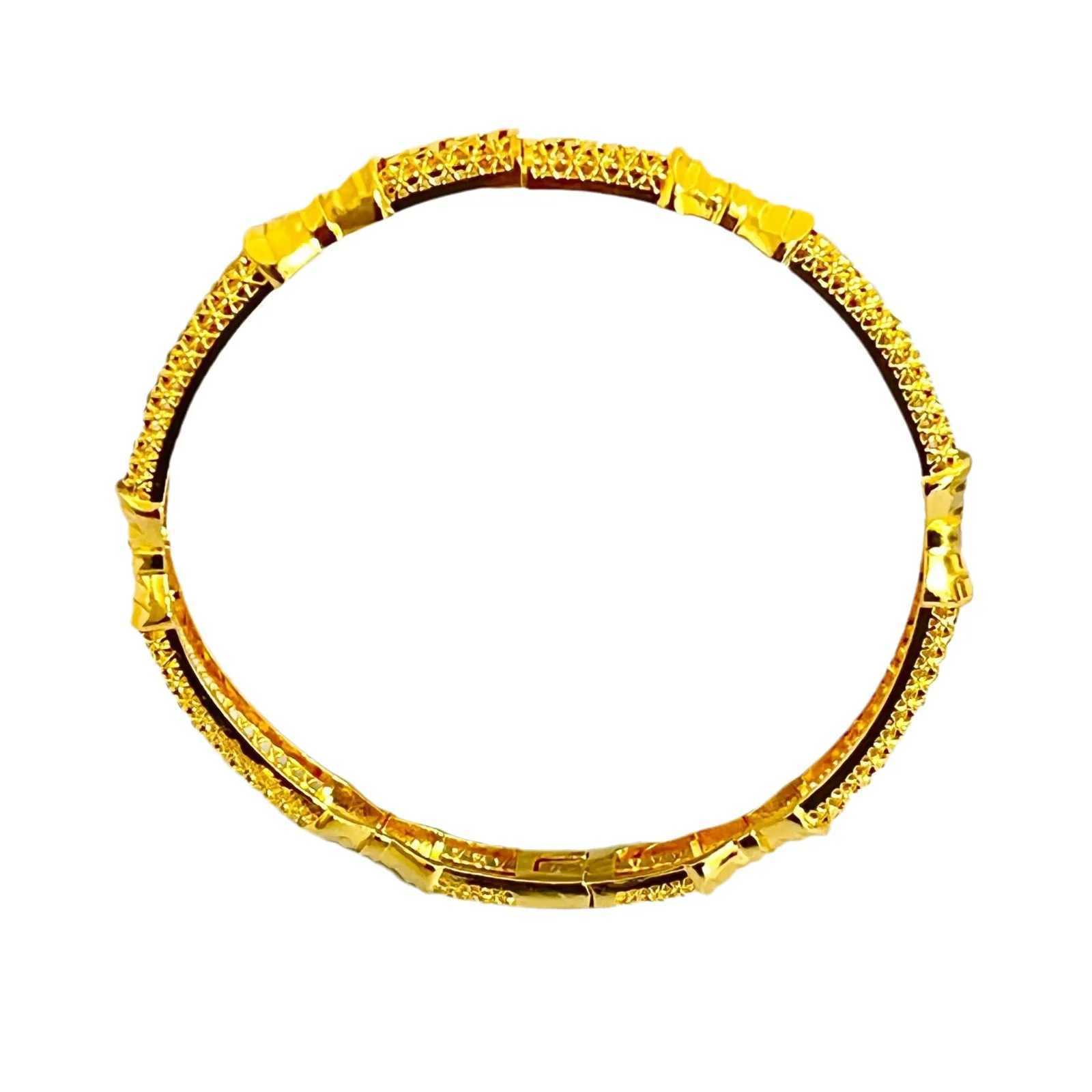 Home>Products>High quality AU999 gold hollow buckle bracelet 24K real gold new fashion womens fashion temperature wedding jewelryXJ250315