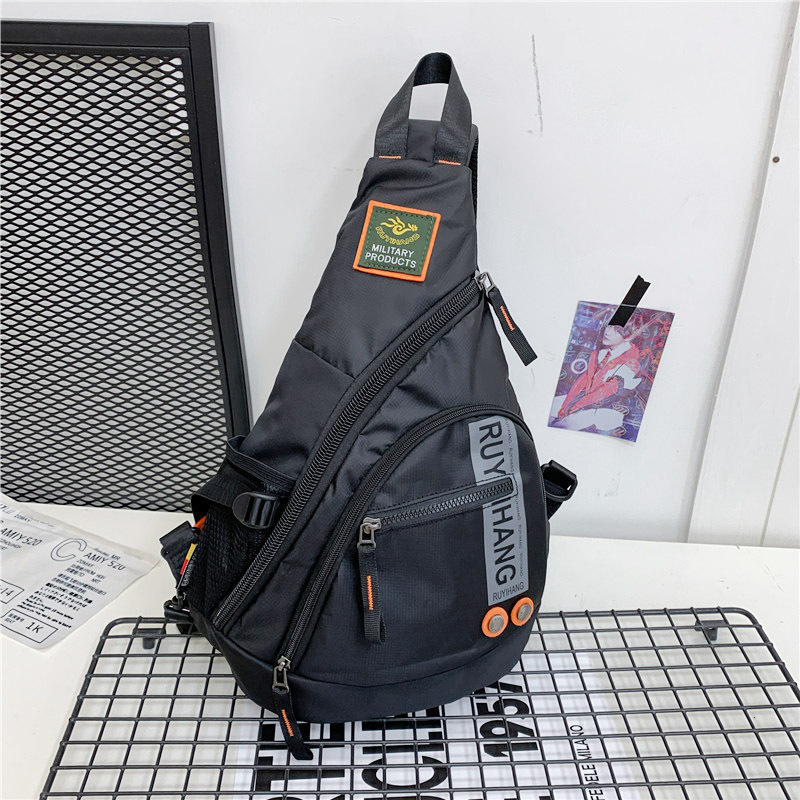 Outdoor high-capacity backpack chest men women, sports crossbody for Japanese and Korean versions, men's travel, fishing gear designer