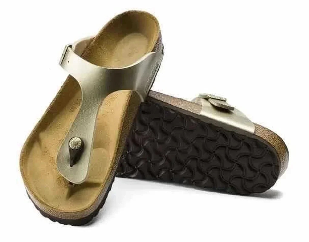 Summer 2025 Womens Cork Slippers hot Outdoor Flip Sandals Couple Beach 250304