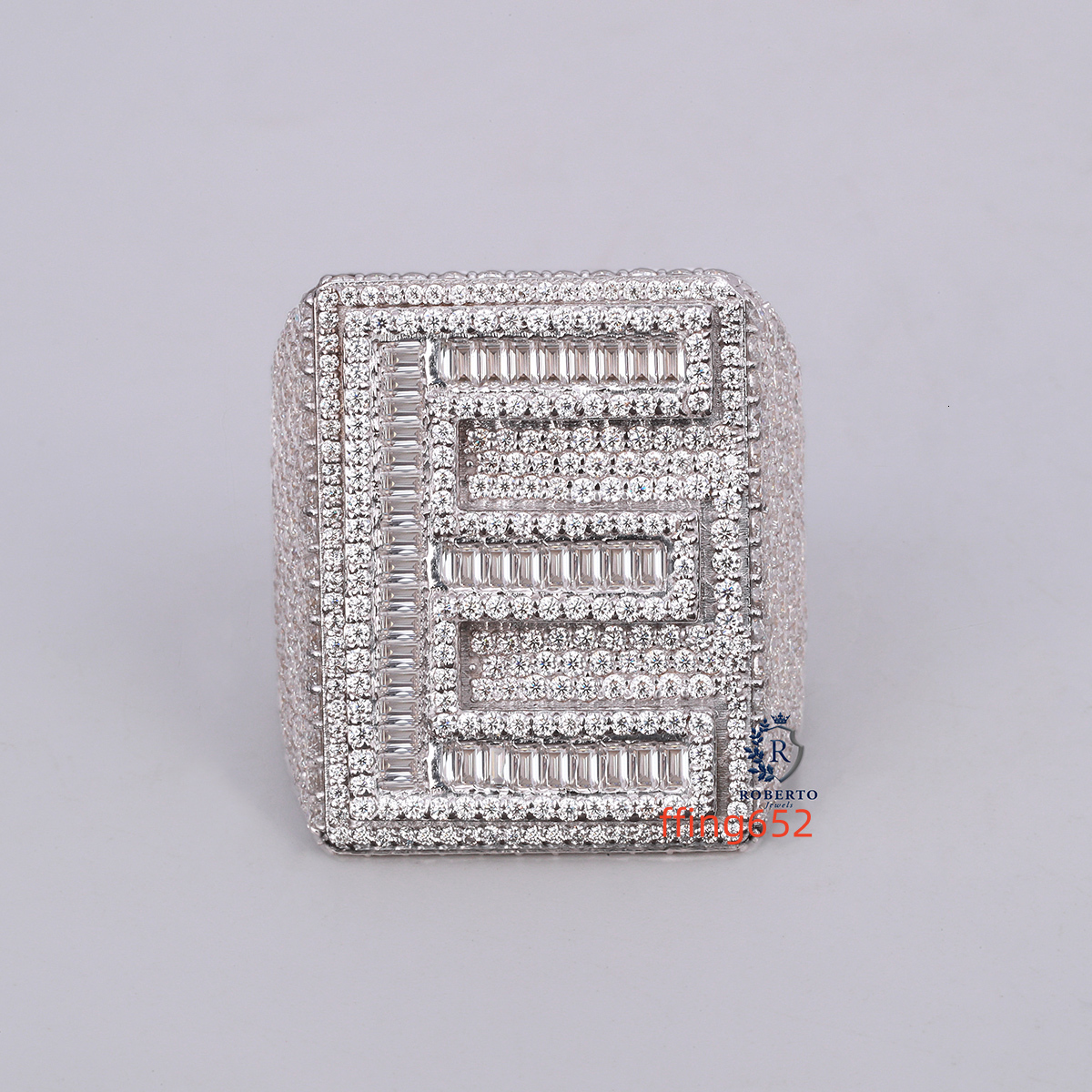 Hot Selling Mens Hip Hop Ring Collection Crafted in VVS Clarity Moissanite Diamond Sterling Silver for Engagement New Fashion