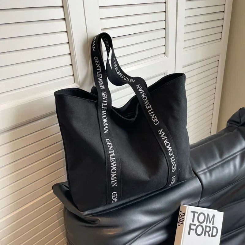 Fashion Leisure Zipper Womens Handbag High Quality Large Capacity Shoulder Bag Selling Canvas Shopping Bag 250311
