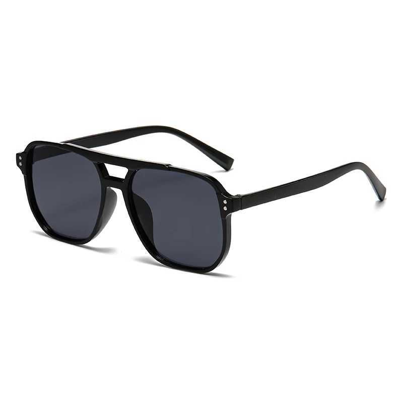6-piece combination fashionable rivet double beam mens sunglasses leading sunglasses for cross-border driving W250315