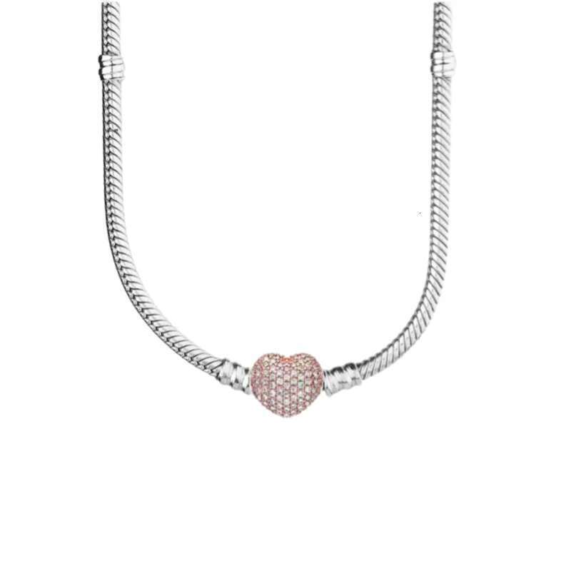 2025 NEW Hot 925 Sterling Silver Classic Snake Bone Necklace For Women Suitable For Pendant Fashion Jewelry Gifts