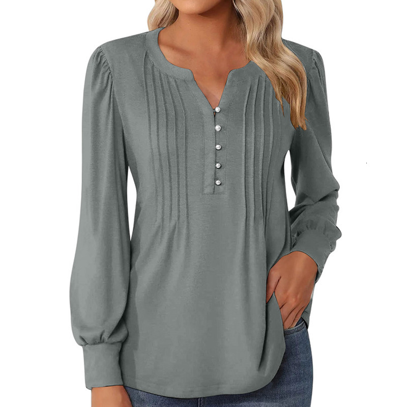 2024 New Pleated Elegant Loose Fit Women's Top T-Shirt