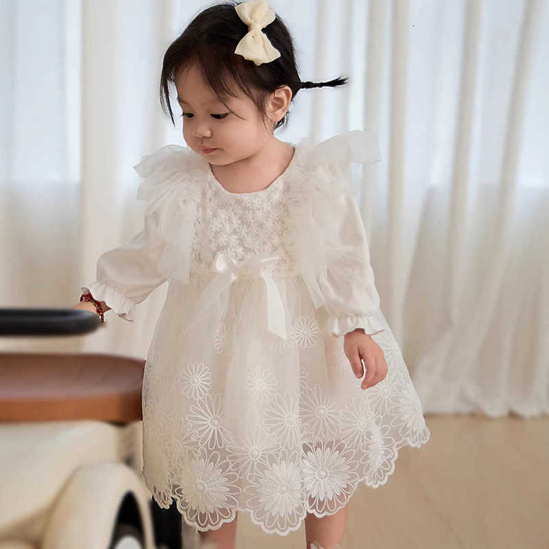 Girl's Dresses Women's Treasure One Year Old Dress Autumn Women's High End Baby Dress Long Sleeve New Baby Dress