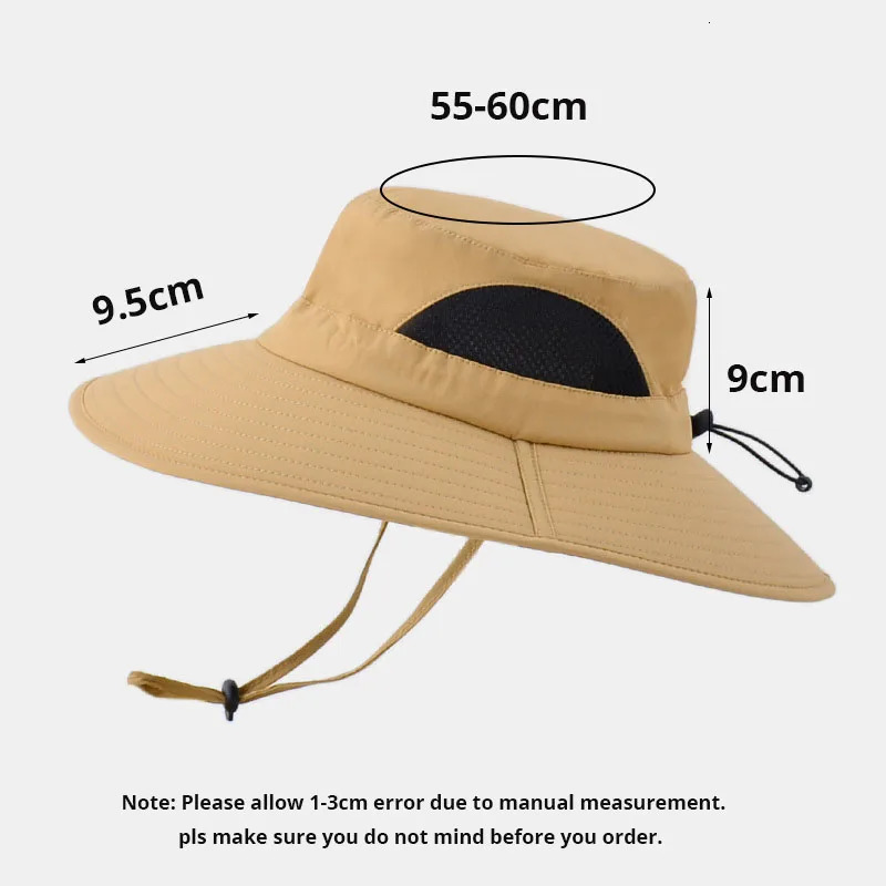 Summer UV protection bucket hat suitable for men and women quick drying hiking fishing hat mens outdoor breathable wide brown sun beach hat 250314