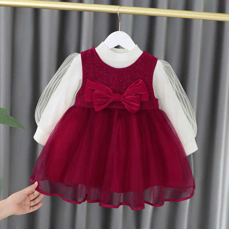 Girl's Dresses Girls' fashion princess children's clothing Spring and autumn season 2 foreign air sand sleeve skirt 0-1-4 years old gir