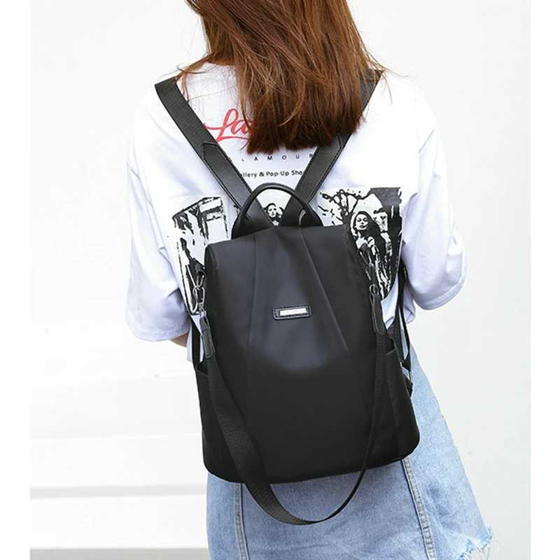 New Arrival Anti theft fashion backpack for women casual waterproof school bag multi-functional shoulder bag for teenagers and girls travel Rucksack T
